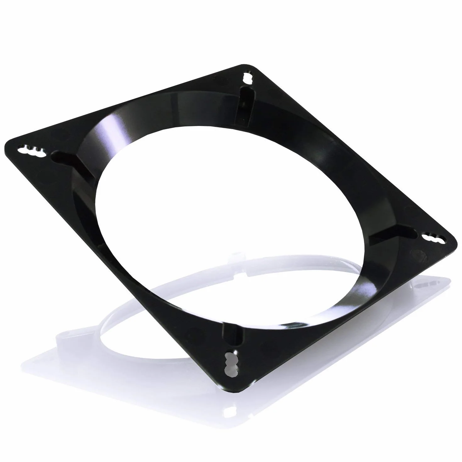 AABCOOLING Adapter wentylatorów komputerowych 120 na 140 mm - pozwala zamontować większy lub mniejszy wentylator PC niż przewidują otwory montażowe
