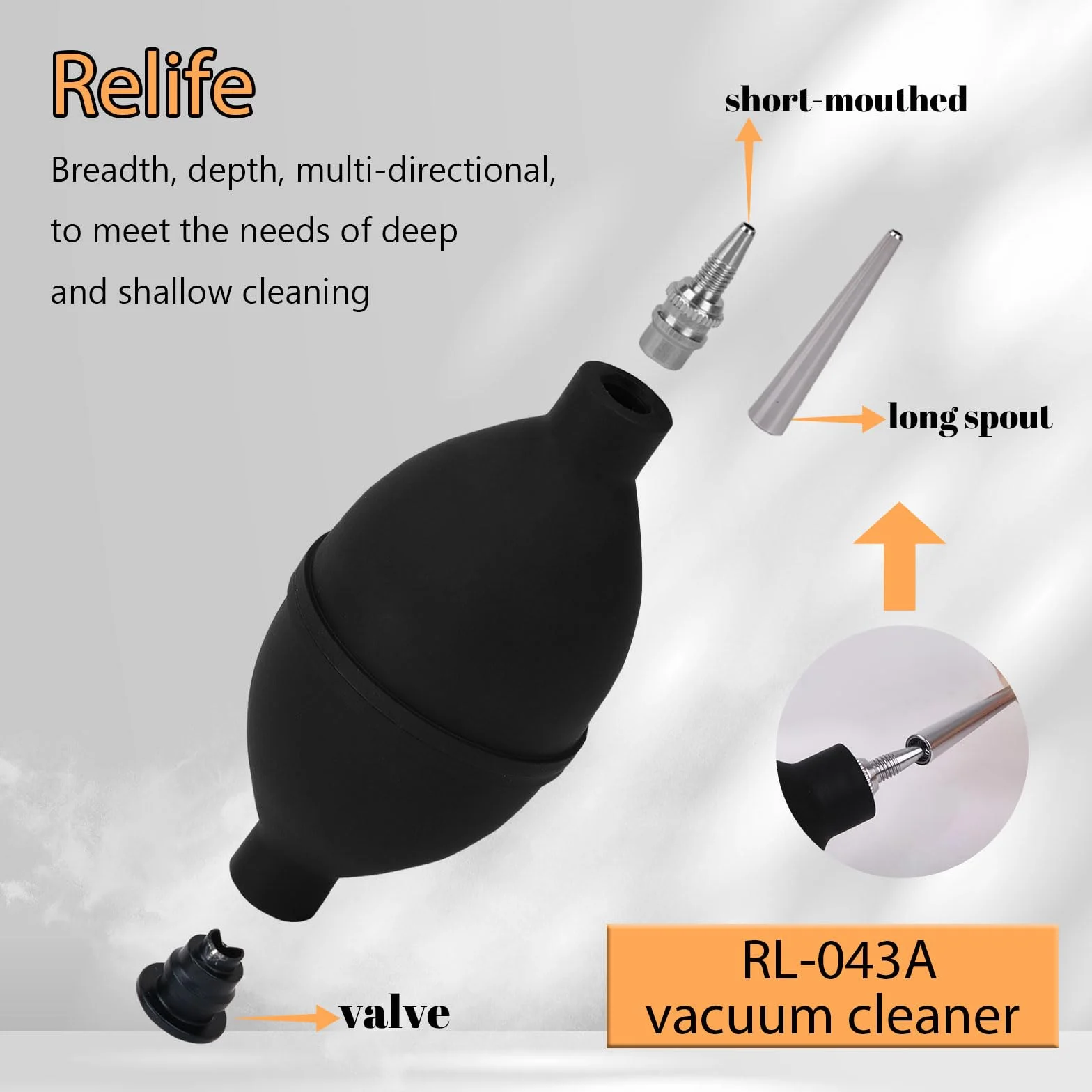 1 sztuka – Air Mover dmuchawa powietrza z miękkiej gumy – młynek do kawy – dmuchawa w proszku do kawy – pneumatyczne filtry do czyszczenia narzędzia do dmuchawy (czarny)