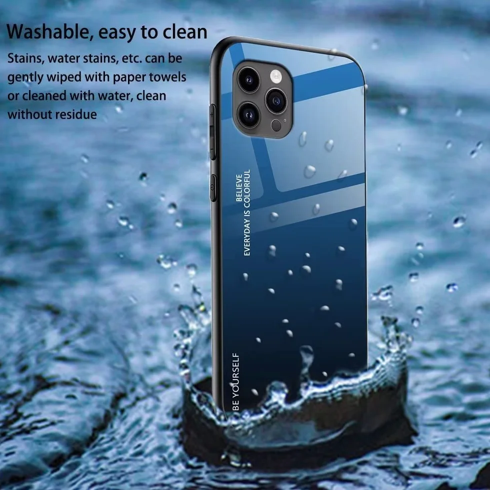 EASSGU Etui pasuje do Realme 11 Pro/Realme 11 Pro+ / Realme 11 ProPlus (6,7 cala), gradientowe szklane etui na telefon komórkowy przeciw upadkowi i zadrapaniom - czerwony czarny