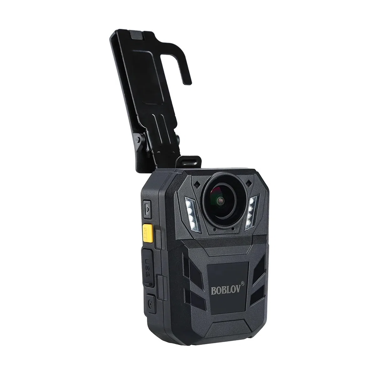 Kamera na ciało WA7-D Zużyta mini kamera 32G/64G Kamera do noszenia na ciele DVR Rejestrator wideo Pilot Kamera policyjna ze stacją ładującą z dźwiękiem i obrazem(64GB With GPS)