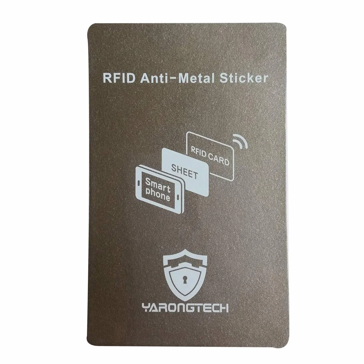 Naklejka antymetalowa RFID, przyklejana karta RFID odczytywana na metalowym telefonie komórkowym, szary
