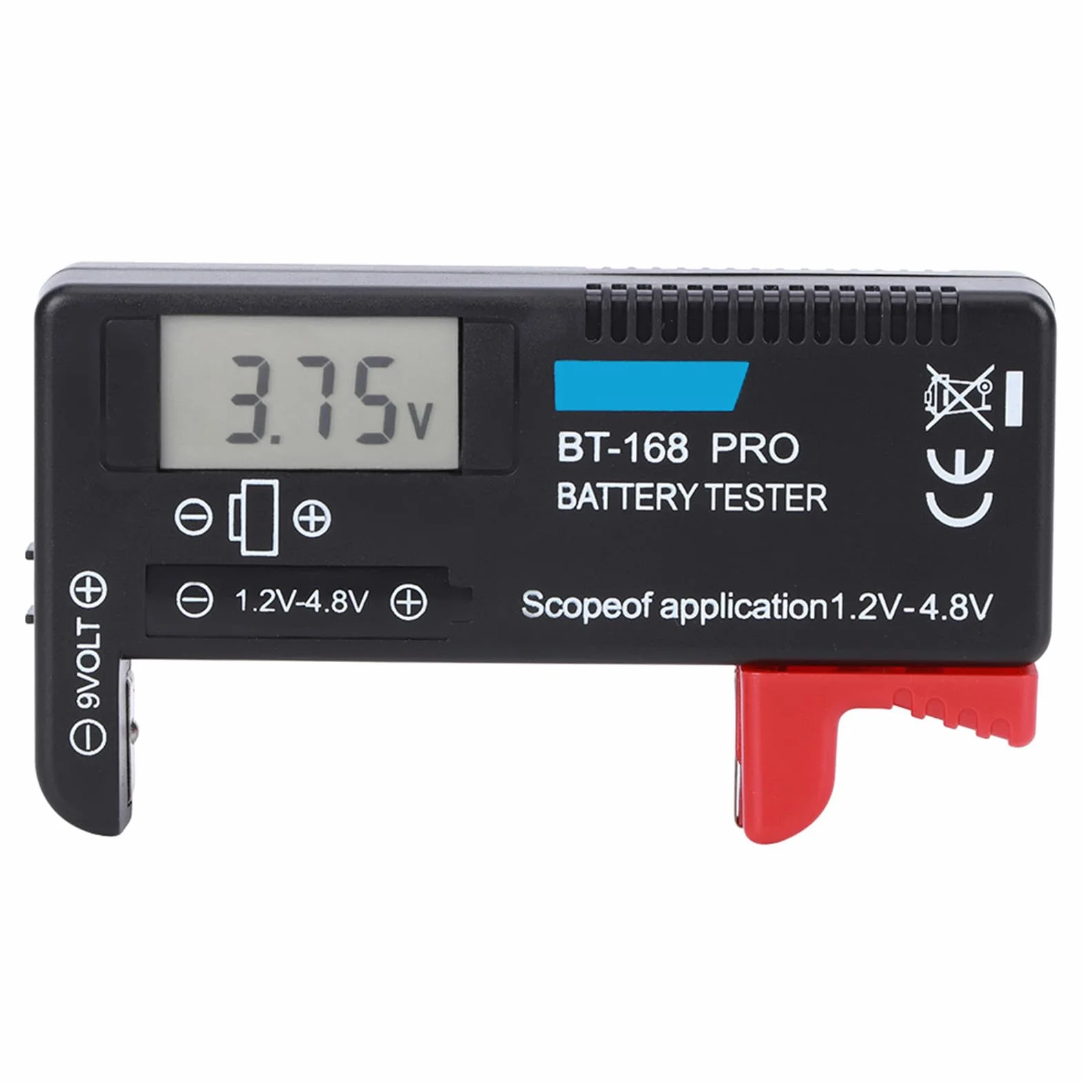 Kontroler obciążenia przenośny cyfrowy tester baterii wysoka dokładność 1,2 V - 4,8 V do biura na małe baterie guzikowa do domu