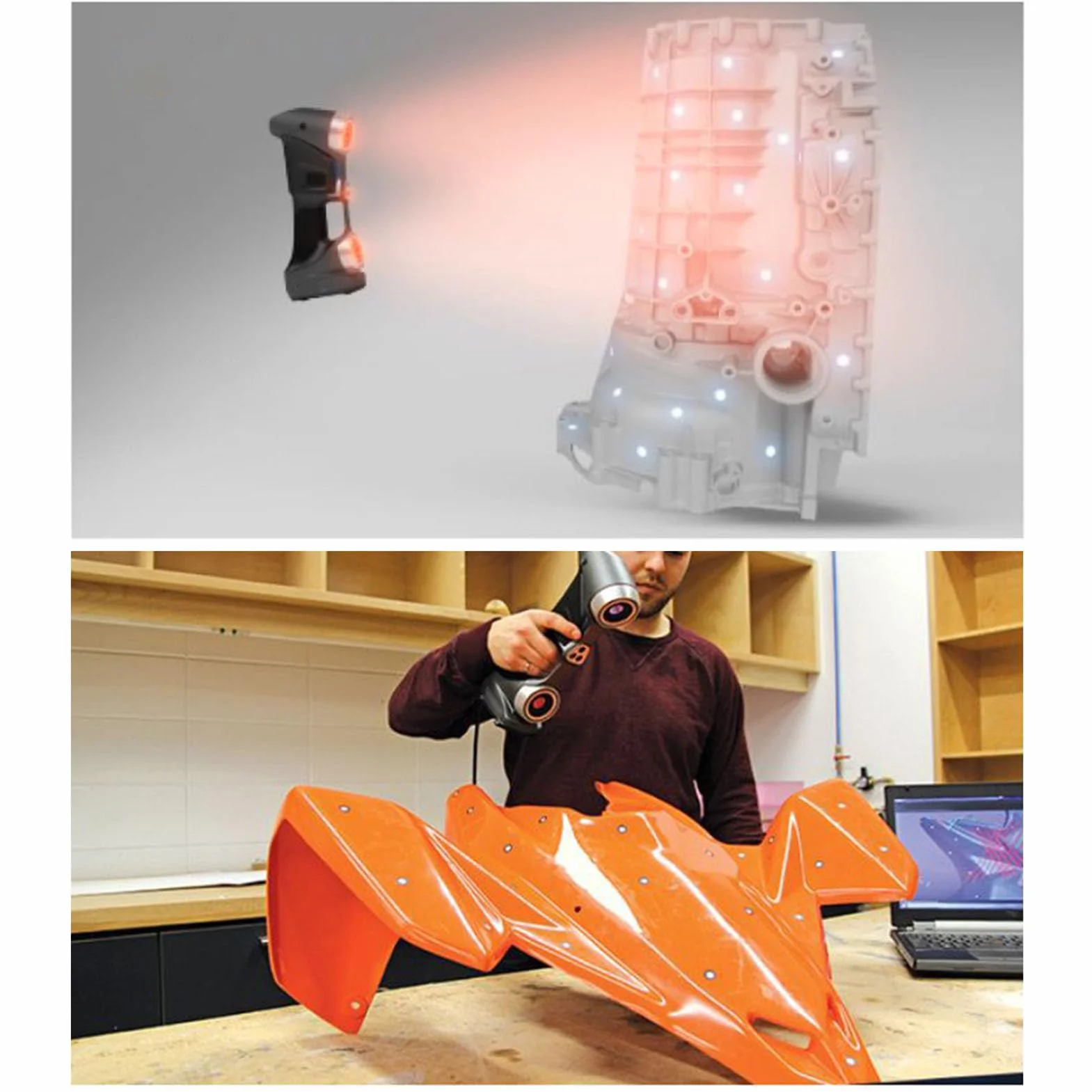 Odblaskowy Znacznik do Skanowania 3D 6 Mm, 560 szt. Markerów Wielokrotnego Użytku do Pomiarów Optycznych, Inżynierii Odwrotnej, 3D Motion Catch