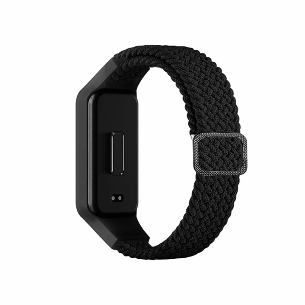 Pleciona bransoletka zastępcza do Xiaomi Mi Smart Band 8 Active / Redmi Band 2, nylonowy, elastyczny pasek