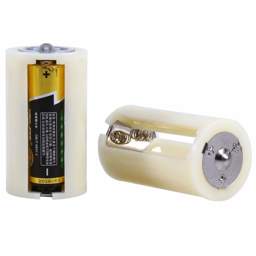 Adapter i konwerter uchwytu na baterie 6 x 3,3 cm / 2,36 x 1,3 cala 1 AA, 2 AA, 3 baterie AA do konwertera baterii D (4 szt.)