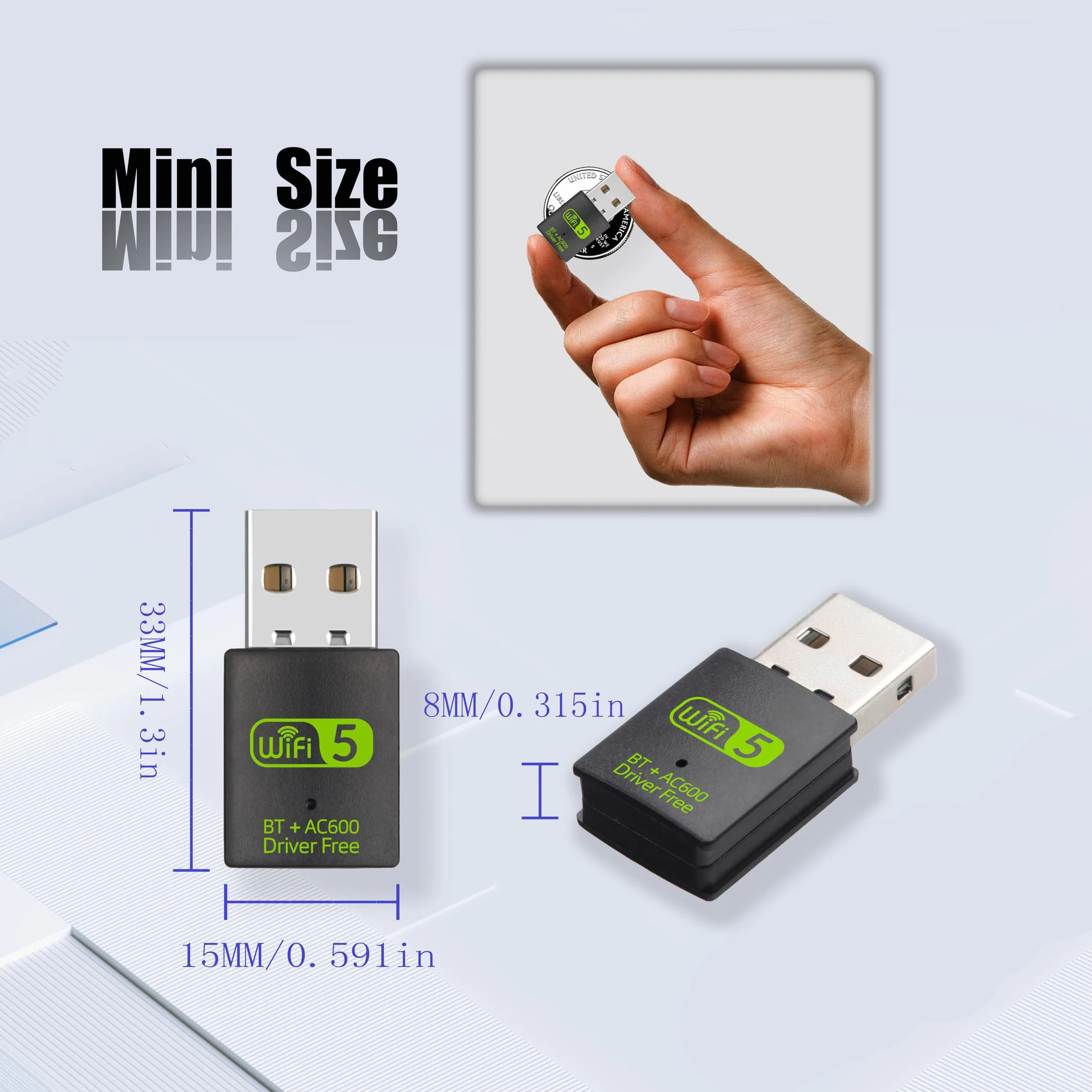 USB Wifi do komputerów stacjonarny 2,4 g/5 g Hz Wifi USB do komputera PC adapter USB USB 5.0 Plug Play
