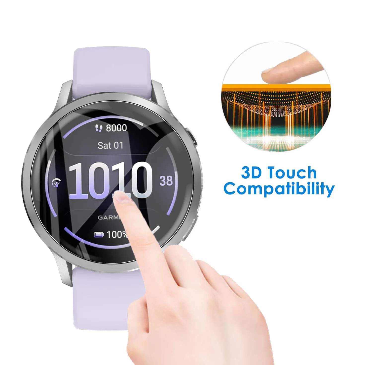 5-pak miękkich ochraniaczy ekranu do Garmin Venu 3s/Garmin Venu 4 41 mm, elastyczna folia ochronna TPU do Gamin Venu 4, pełne pokrycie, HD Clear, z łatwym narzędziem do wyrównania przy