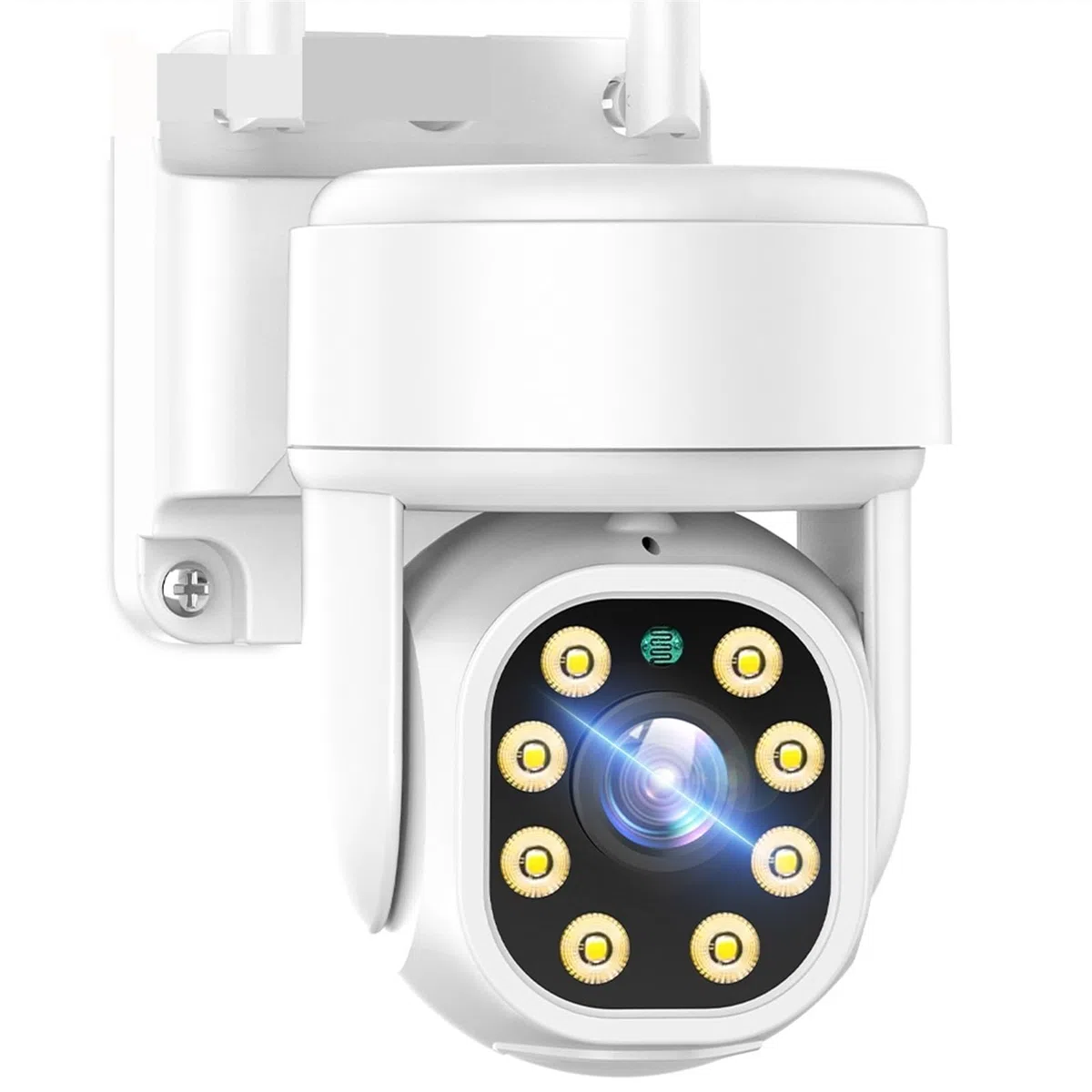 Kamera bezpieczeństwa, Kamera IP zewnętrzna bezprzewodowa kamera PTZ 8MP 4K HD 1080P automatyczne śledzenie telewizji przemysłowej CCTV 4X Zoom cyfrowy nadzór wideo(8MP With 64G SD)