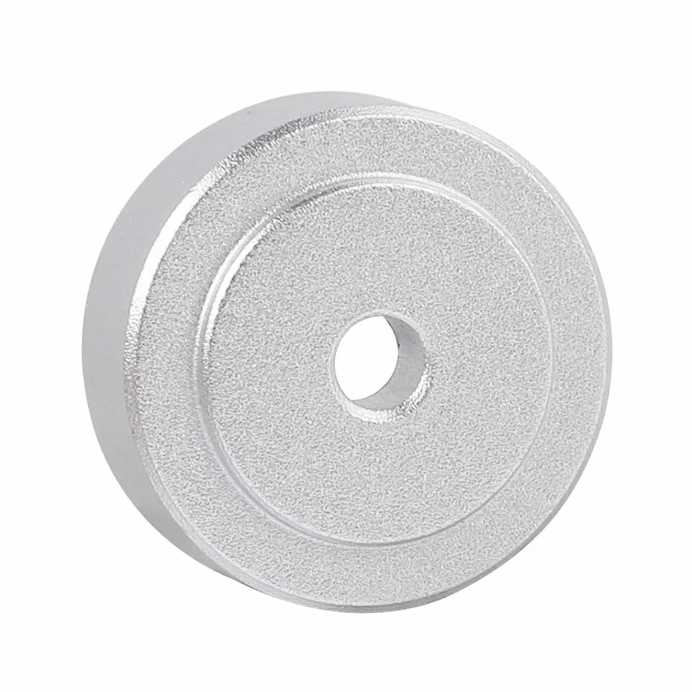 Nóżki do głośników, ochraniacz na podłogę głośnika, 4 szt. 20 * 8 mm amortyzatory ze stopu aluminium z gumowym pierścieniem, nóżki do wzmacniacza (srebrne)