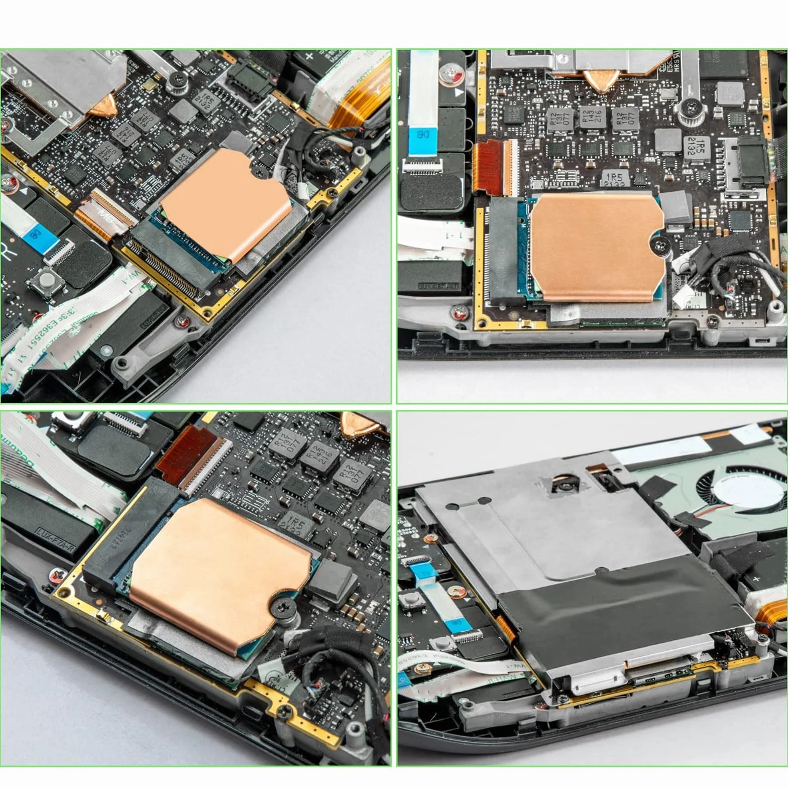 Radiator SSD Podkładka Termiczna do Steam Deck, M.2 2230 NVME SSD Miedziany Radiator Chłodzenie Pasty Termiczne Tylna Pokrywa z Narzędziami do Wkrętaków do Steam Deck dla ROG ALL