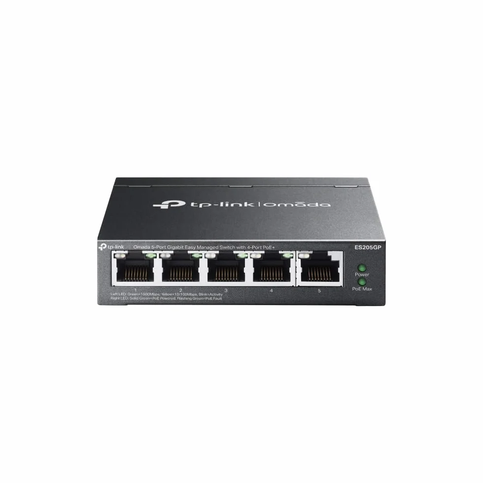 TP-LINK Omada ES205GP V1 - Switch - gestito - 4 x 10/100/1000 (PoE+)