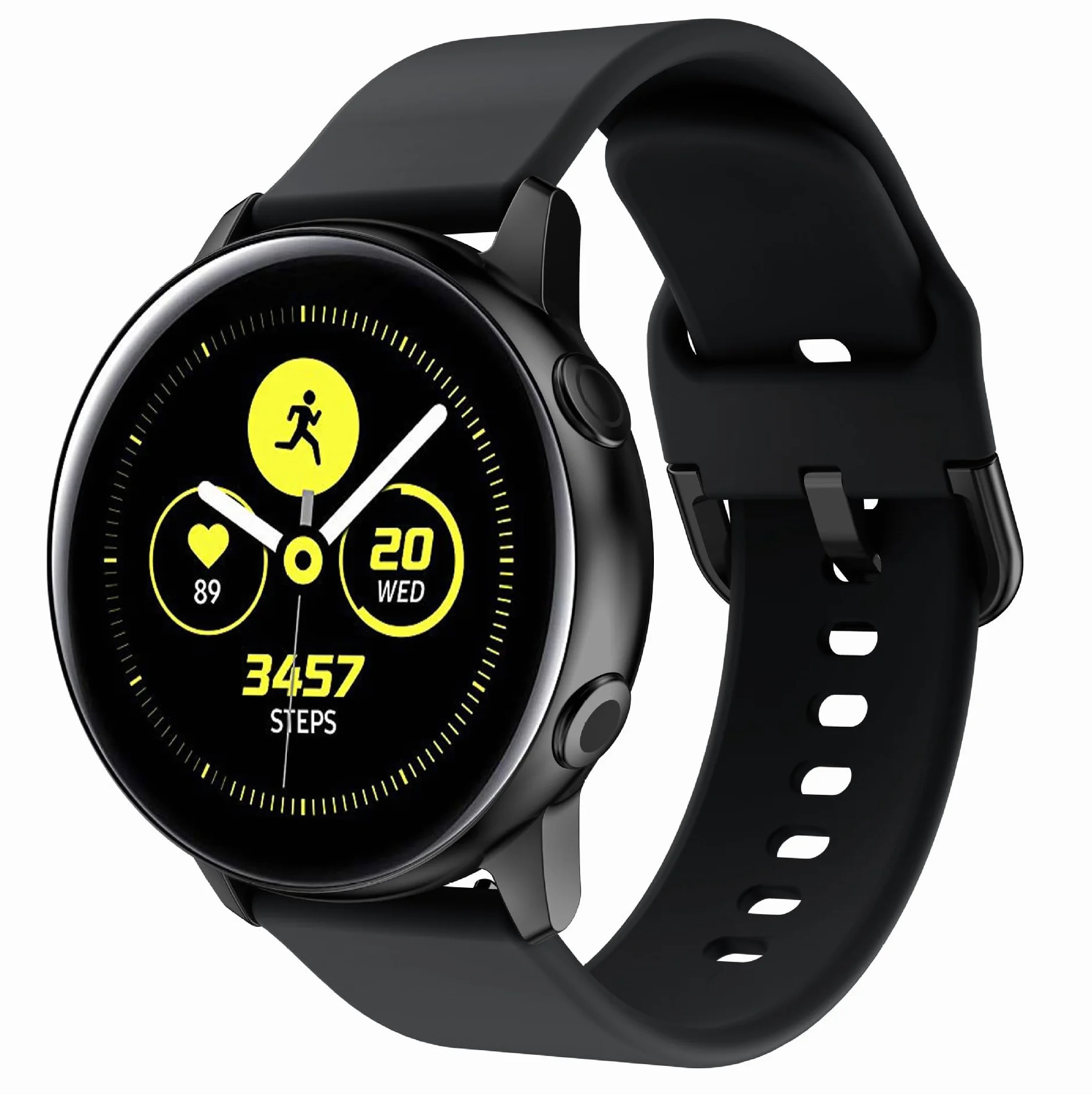 Sportowy pasek 20 mm do zegarka Samsung Galaxy Watch 7 / 6 / 5 / 4 Classic / 3 / FE/5 Pro, silikonowy pasek sportowy, zapasowy pasek do Galaxy Watch Active 2 / Gear S2 Classic / Sport