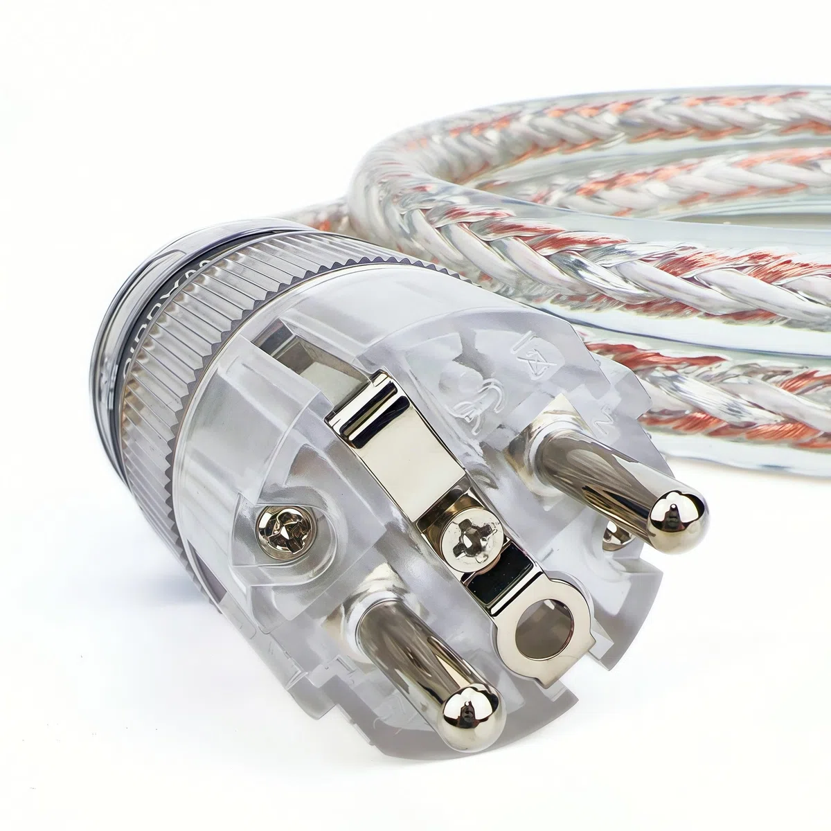 WAudio Kabel zasilający audiofilski 10 AWG, przewód zasilający OFC klasy premium z wtyczkami Schuko i C15 do systemów HiFi (2 m)