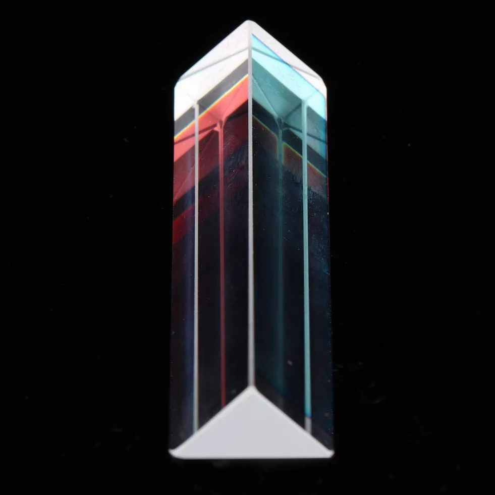 Optisches Glasprisma, K9 Optisches Glas-Dreiecksprisma Für Physikunterricht Und Labor, Rechtwinkliges Prisma (15 * 15 * 87)