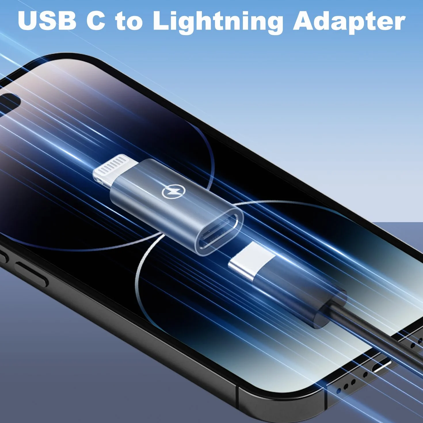 Adapter USB-C do Lightning (zestaw 2 szt.), adapter USB-C do Lightning PD 36W do szybkiego ładowania iPhone'a 14/14 Pro/13 12 11 Pro Max/Mini/XS/XR/iPada/AirPods
