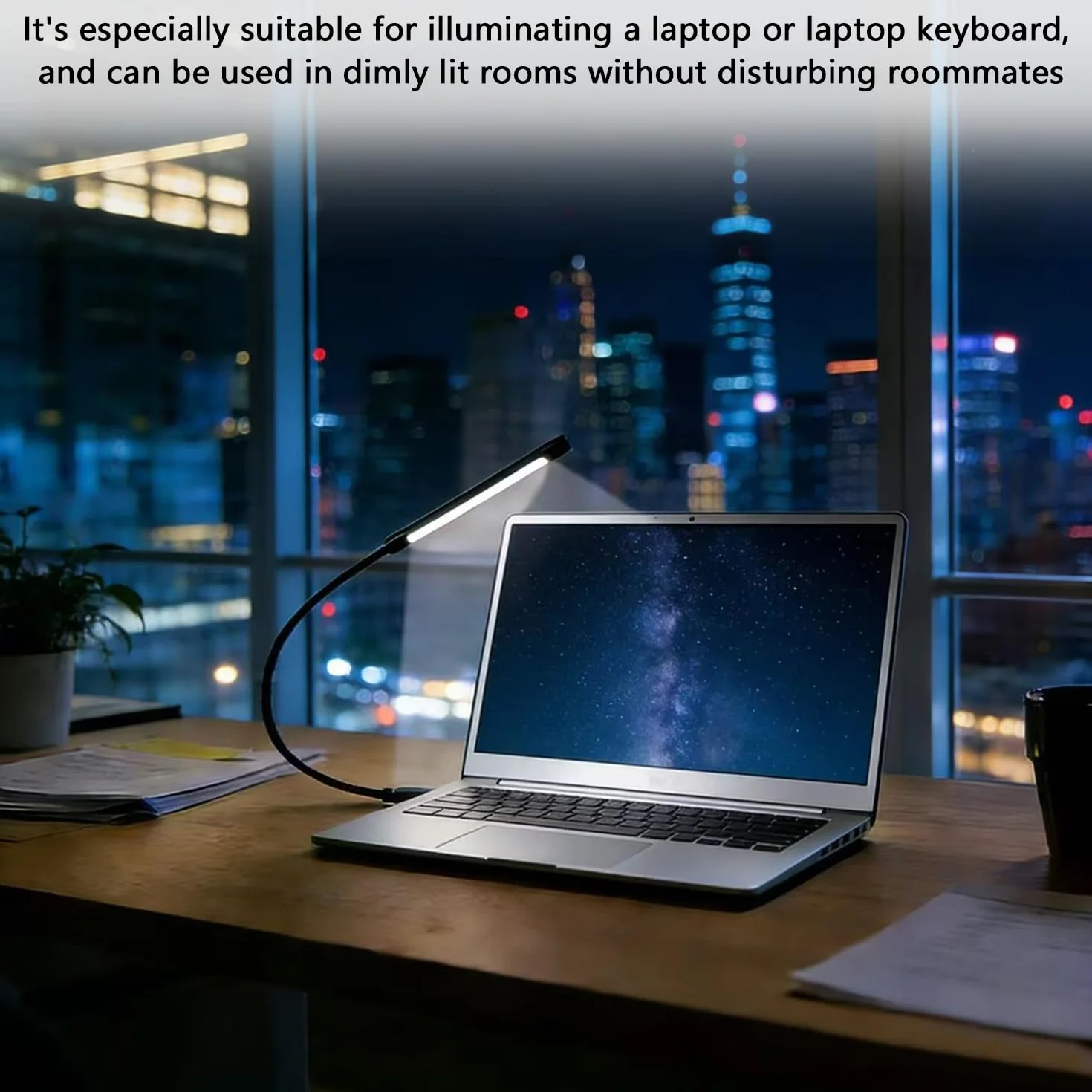 HENGBIRD 2 sztuki lamp LED USB, 10 diod LED, światło typu łabędzia szyja, lampa USB, przełącznik dotykowy, światło do czytania, możliwość regulacji jasności, lampka do czytania, klawiatury, laptopa